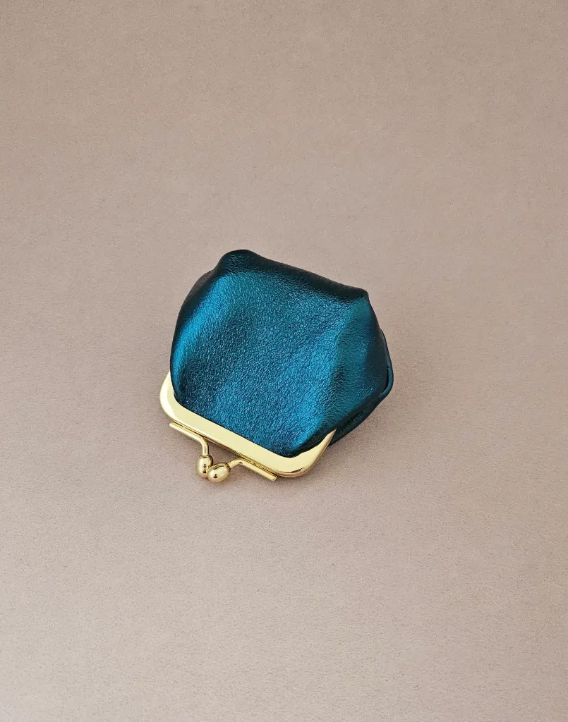 Mini bourse fermoir cuir Canard - Liste d'anniversaire d'Odette