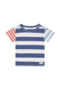 T-shirt korte mouwen Dusty Blue Stripe - Noppies