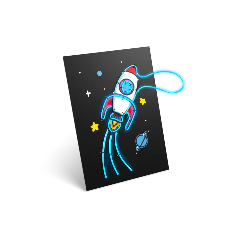 KIDYNEON PACK Light-Up Wall Art Kit Pack - Kidywolf