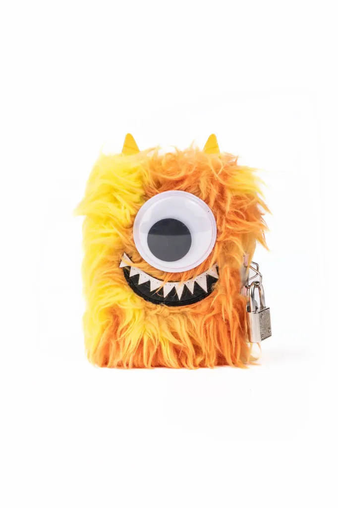 Journal intime peluche Giggle le Monstre avec stylo - Liste d'anniversaire de Jean