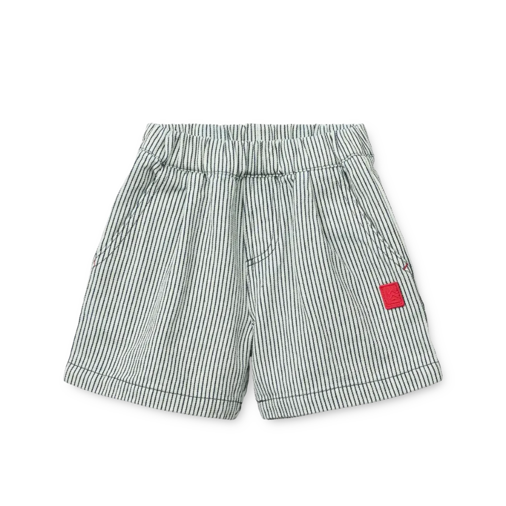 Short Borrisa Stripe Classic navy Crème de la crème  - Liewood