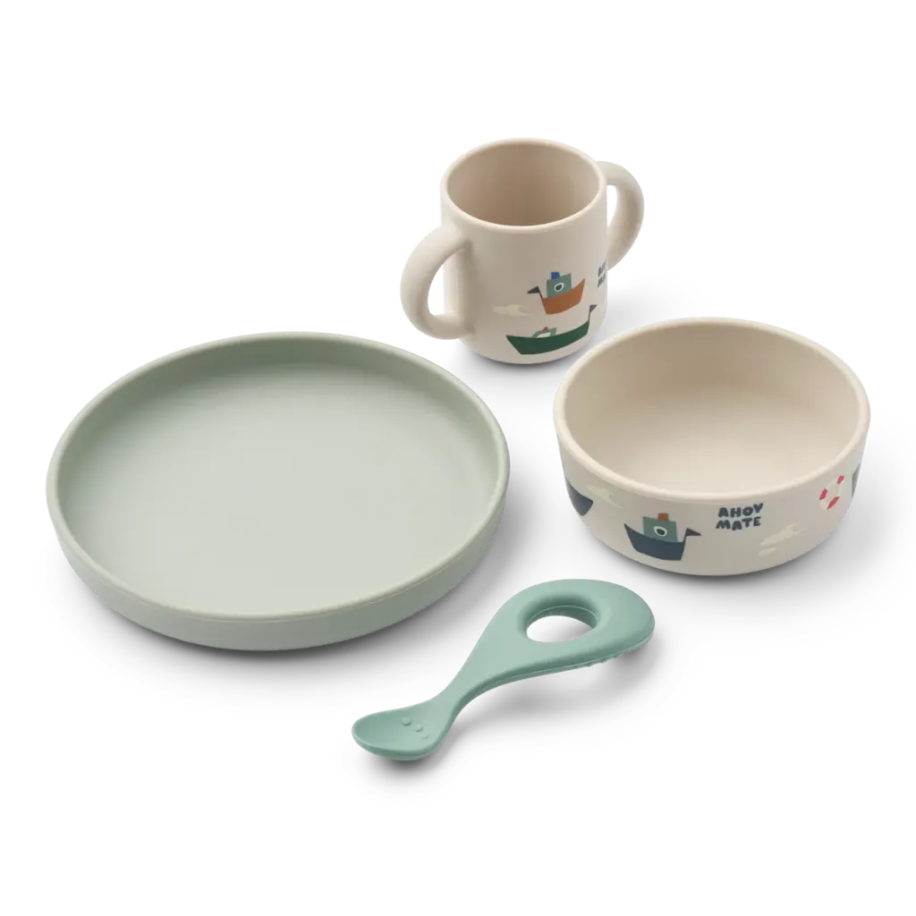 Ensemble de vaisselle pour bébé Vivi Sailing Sandy - Liewood