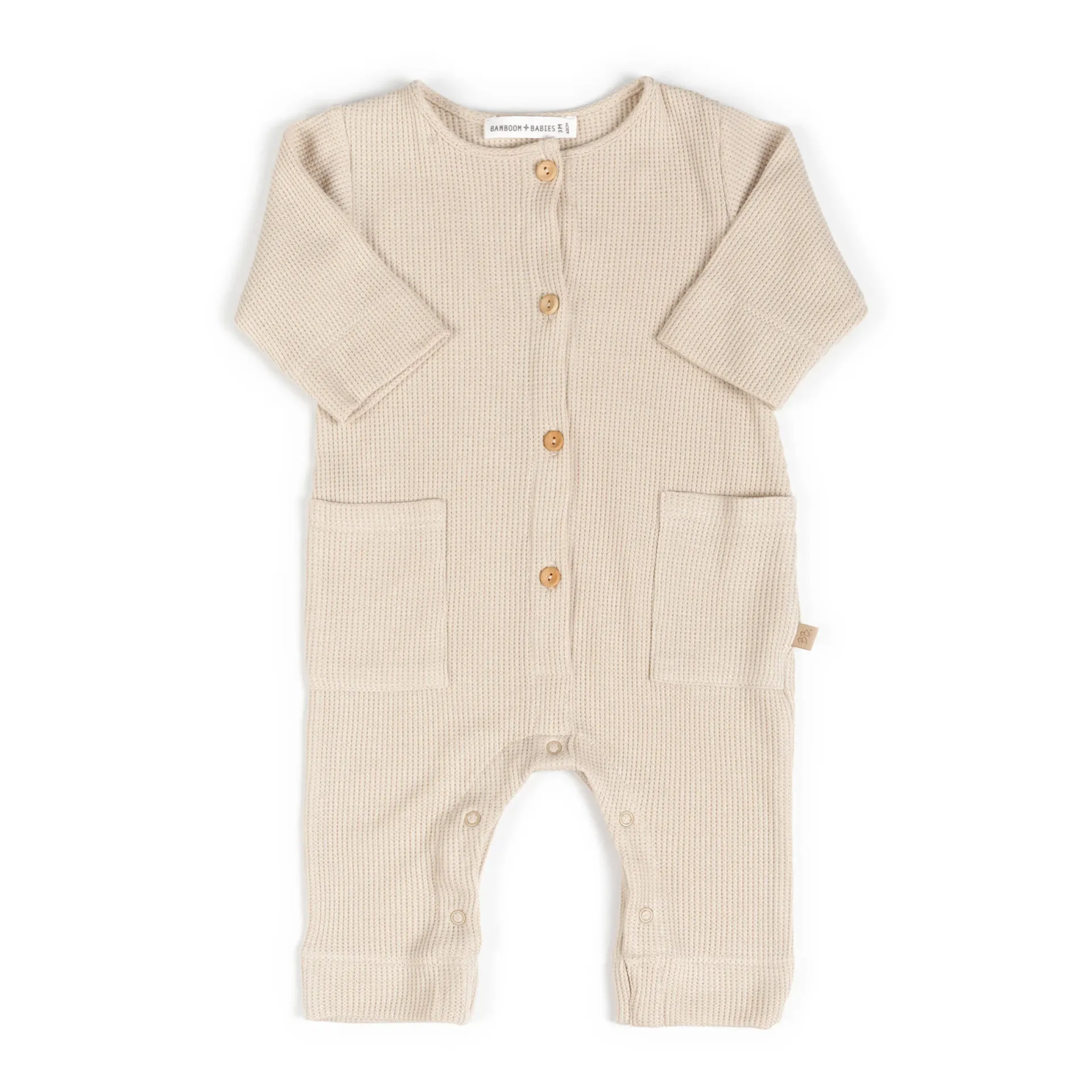 Combinaison Tuta avec poches Almond Cream - Bamboom