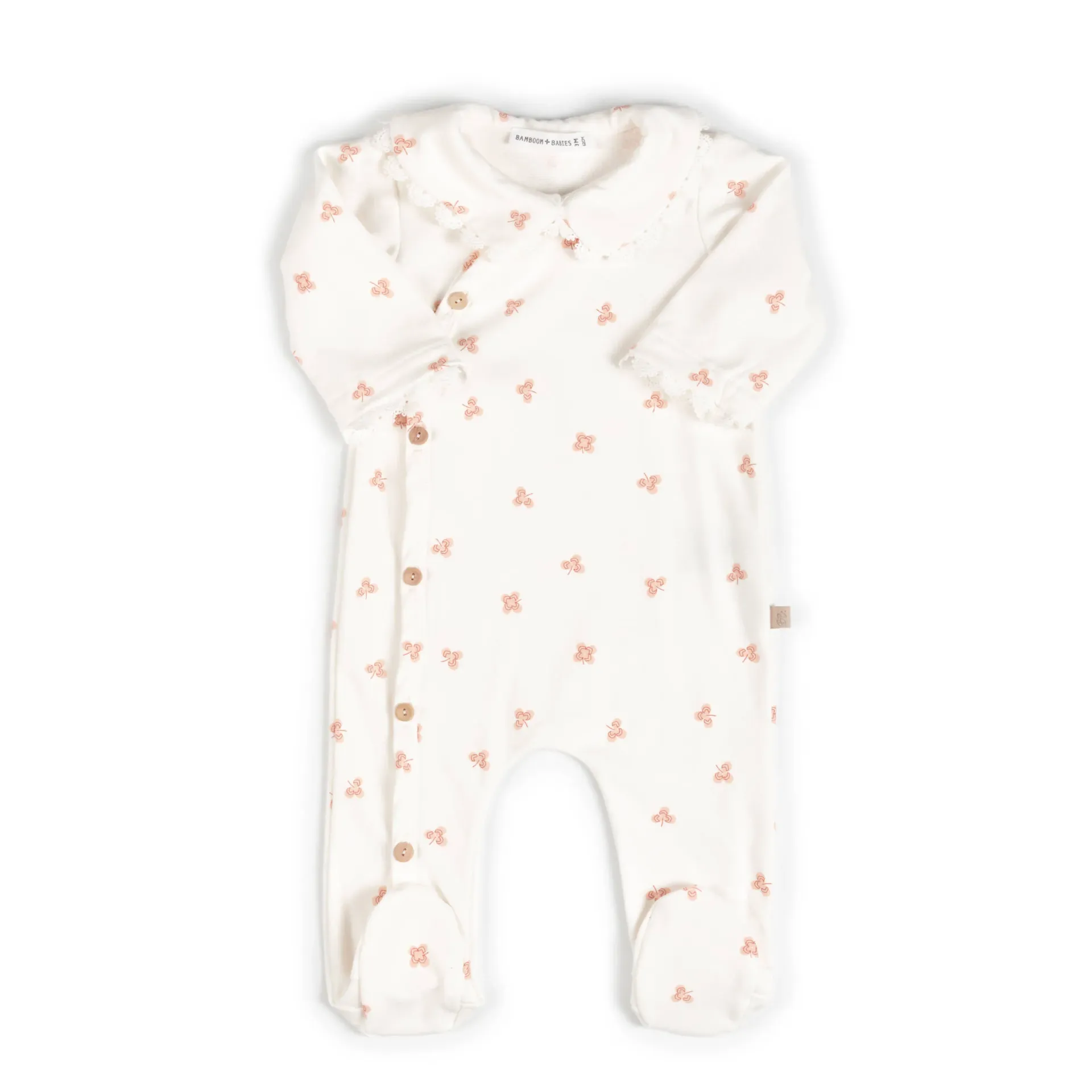 Combinaison Tuta avec col Print Lucky Leaves - Bamboom (1 mois)