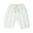 Pantalon aspect lin Stripe White Blue - Bamboom