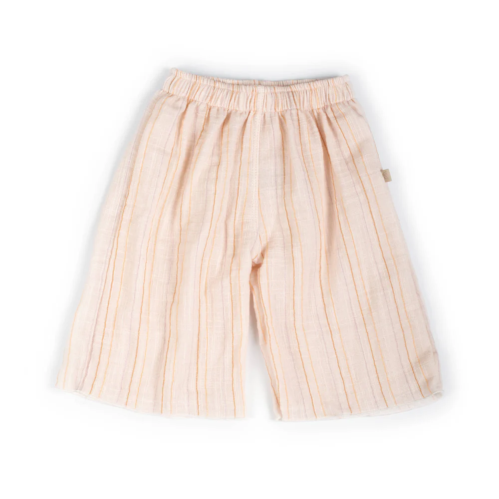 Pantalon Lino Look Stripe Pink - Bamboom