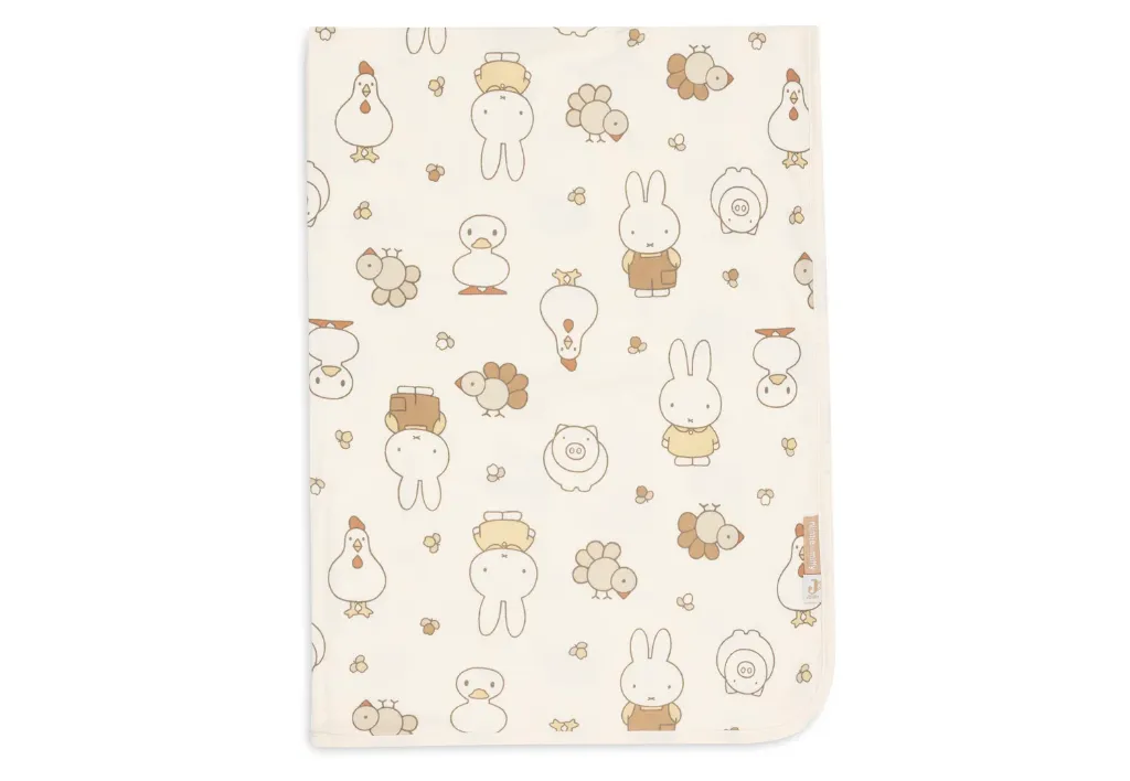 Couverture Jersey Miffy Family Farm - Jollein