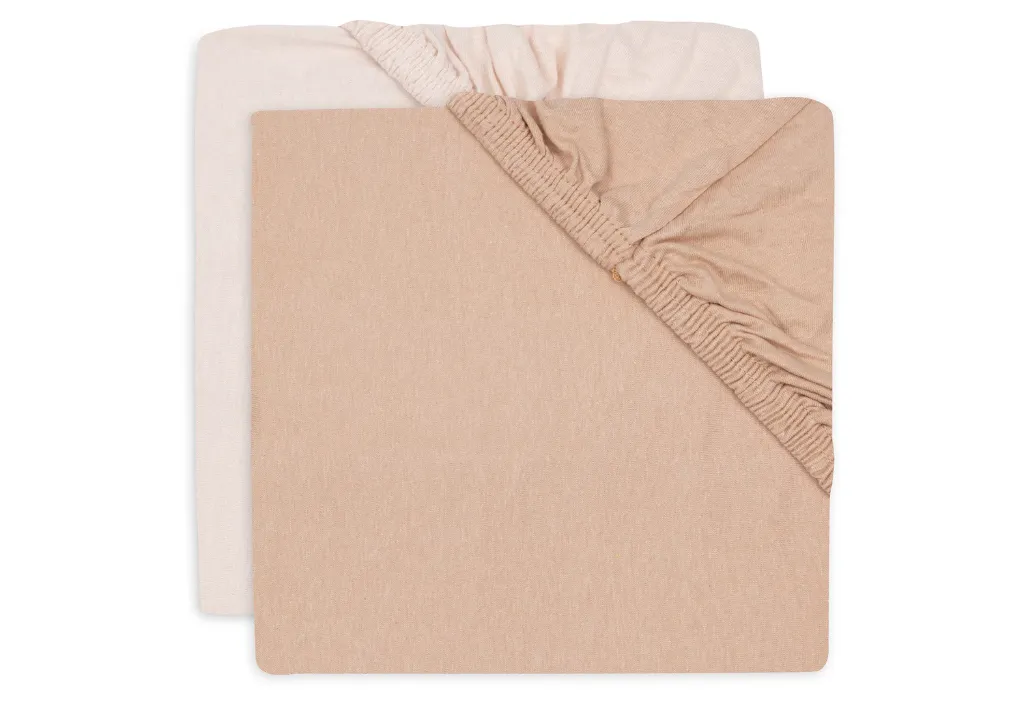 Jersey Fitted Sheet Wild Rose & Blush 60x120 cm - Jollein