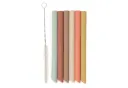 Pailles Silicone Multicolore 6 Unités - Jollein