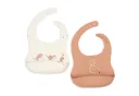 Set of 2 Silicone Bibs Kangaroots - Jollein