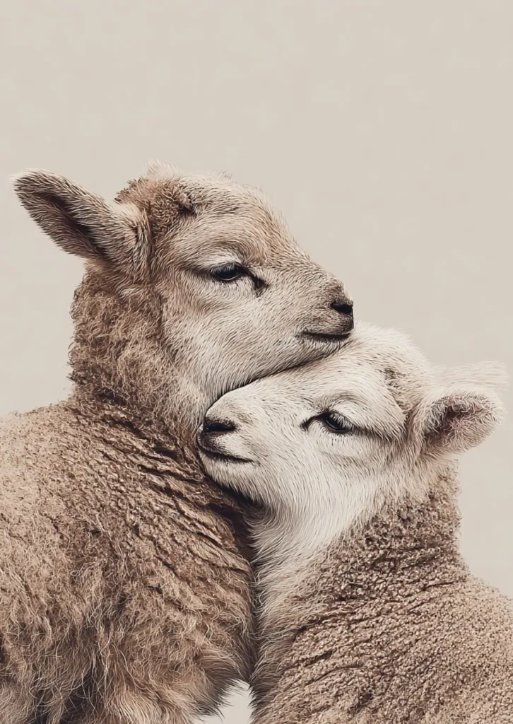 Carte postale Côte à Côte : Mouton - Fripperies