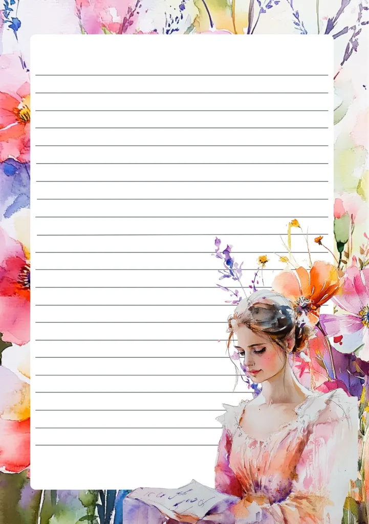 Bloc-notes Letters in Bloom - Fripperies