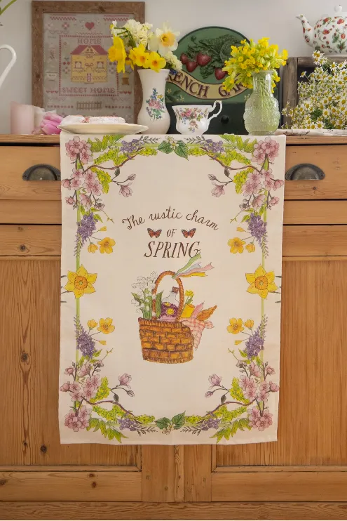 Torchon Printemps Rustique - Caro from Woodland