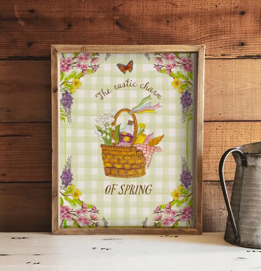 Affiche A4 Printemps Rustique - Caro from woodland