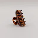 Grande pince cheveux cœur ambre  - Eulenschnitt