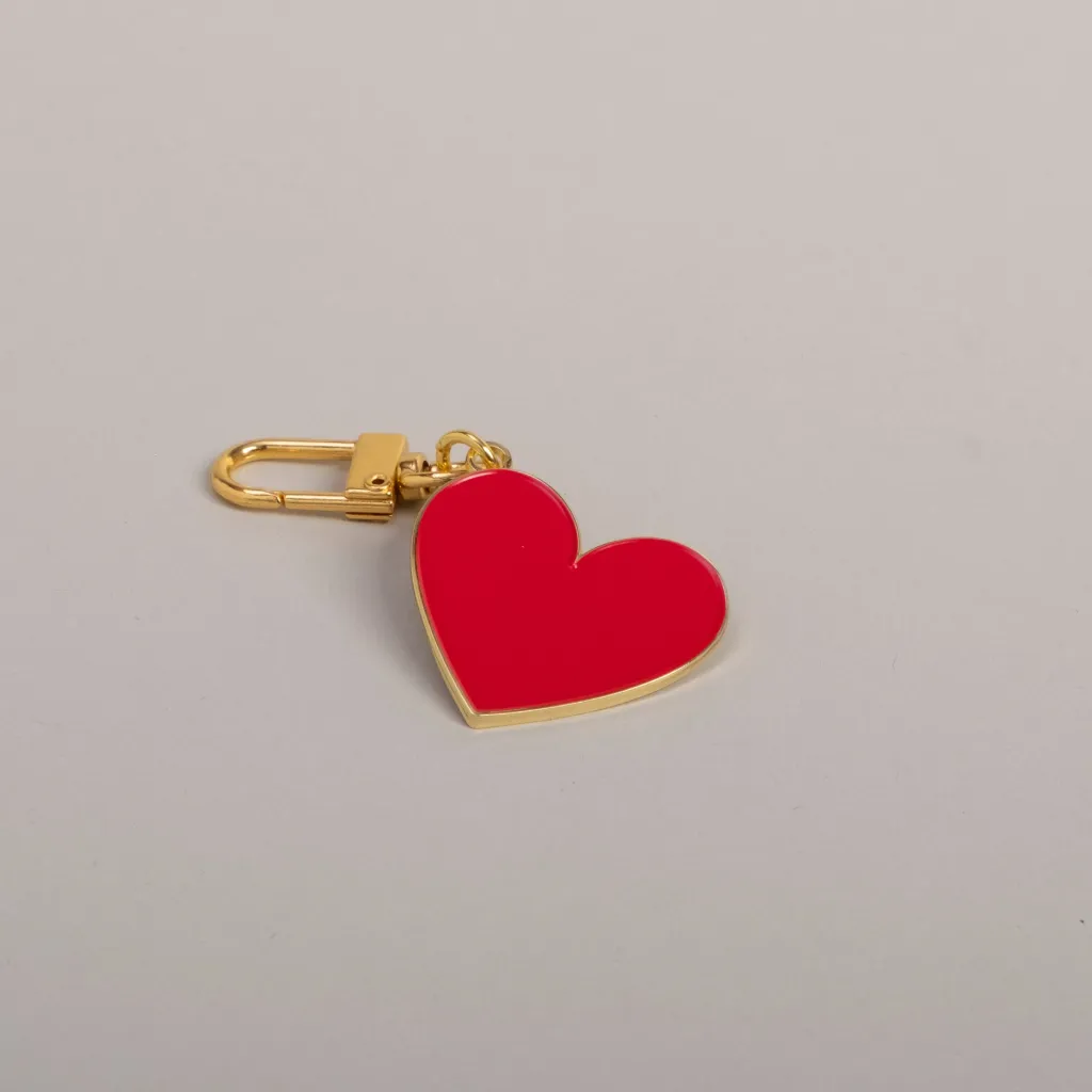 Red Heart Keychain - Eulenschnitt