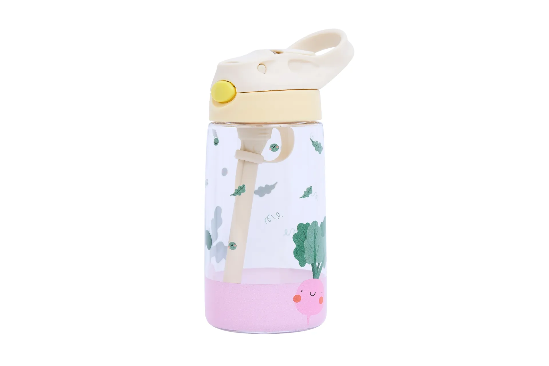 Kids Tritan Water Bottle 480 ml Veggie Pals - The Cotton Cloud