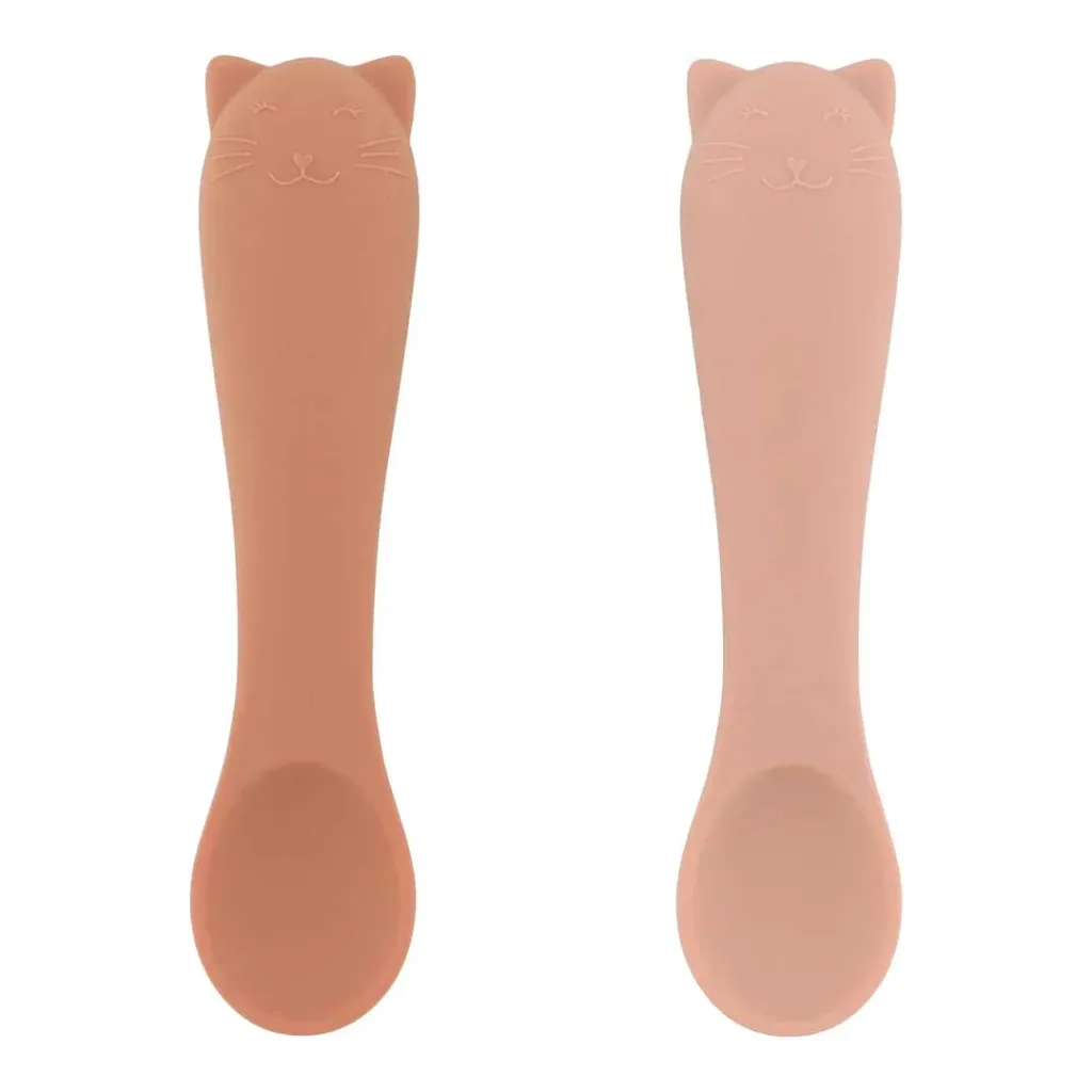 Duo de cuillères en silicone Mme Chat - Trixie
