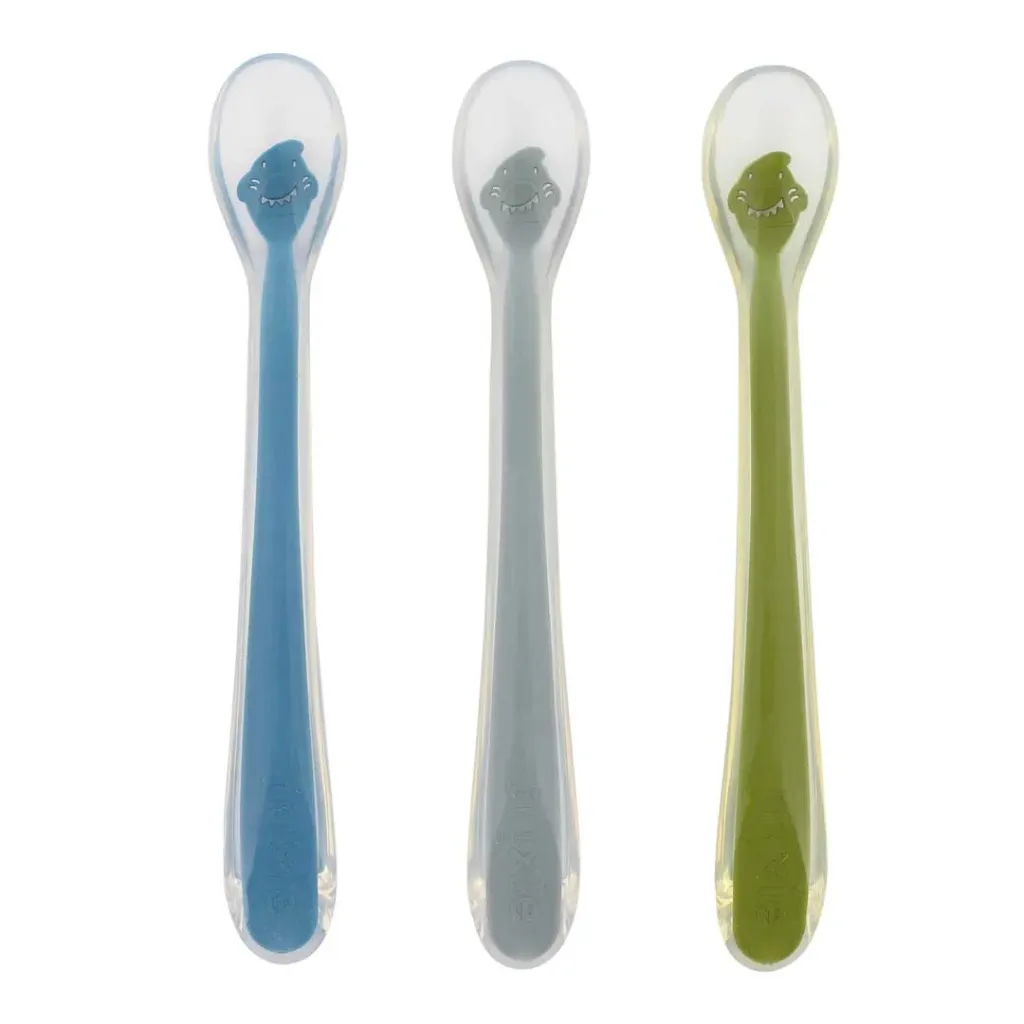 Cuillères d'alimentation pour bébé​ 3-pack Mr. Shark - Trixie