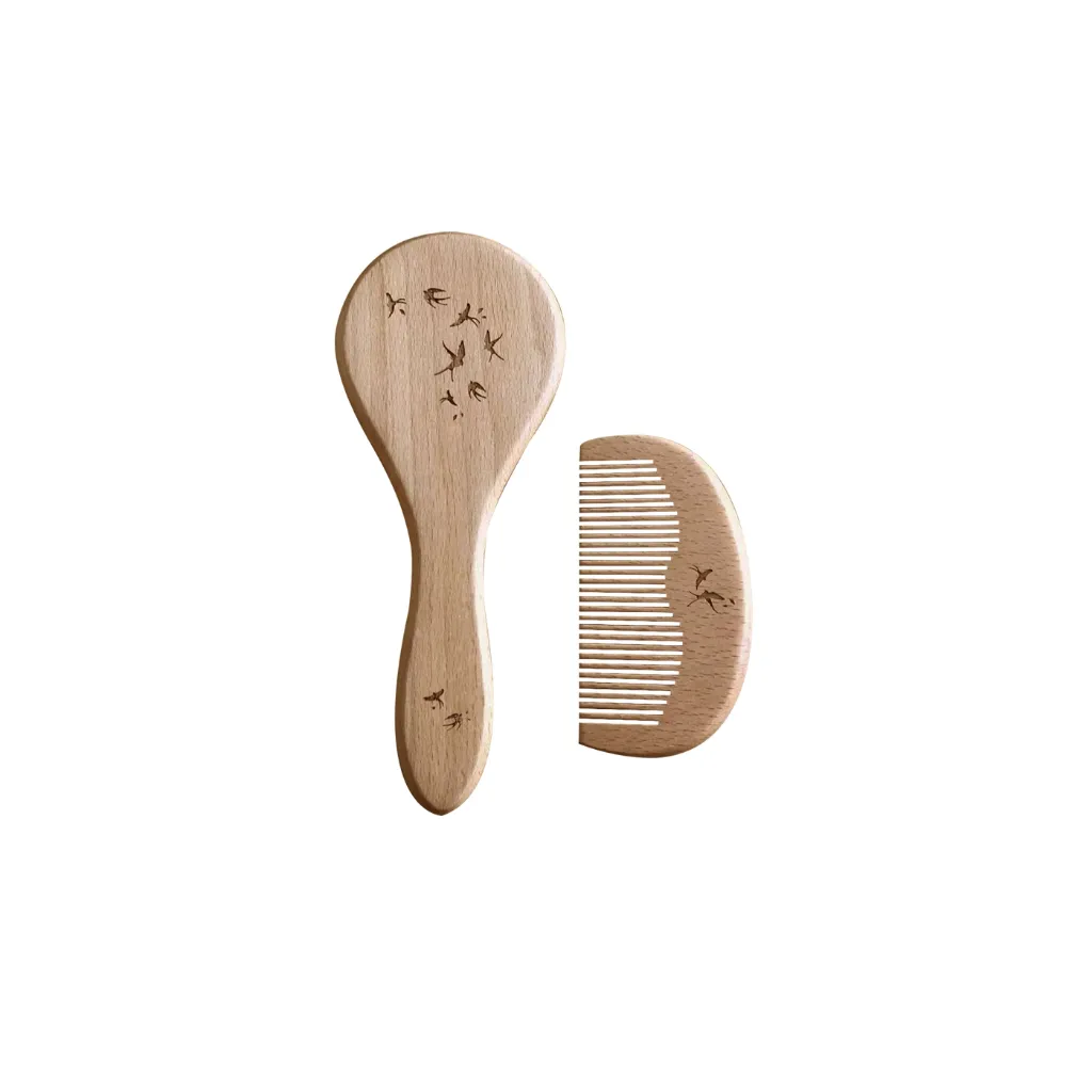 Hirondelles Brush and Comb Set - Zakuw