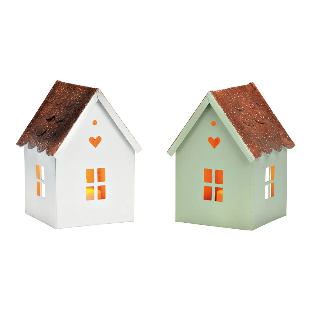 Lanterne maison en métal Vert - Wurm