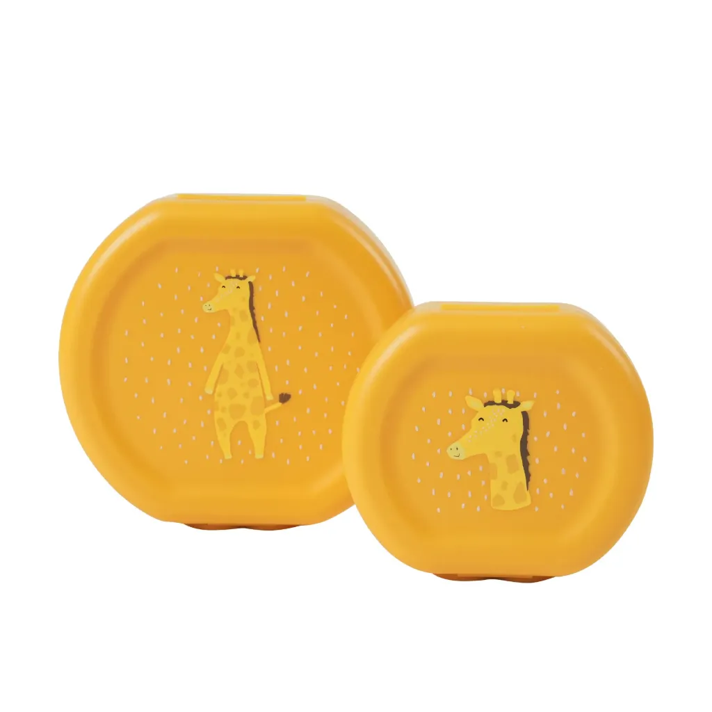 Boîtes à goûter avec clip 2 pièces Mr. Giraffe - Trixie
