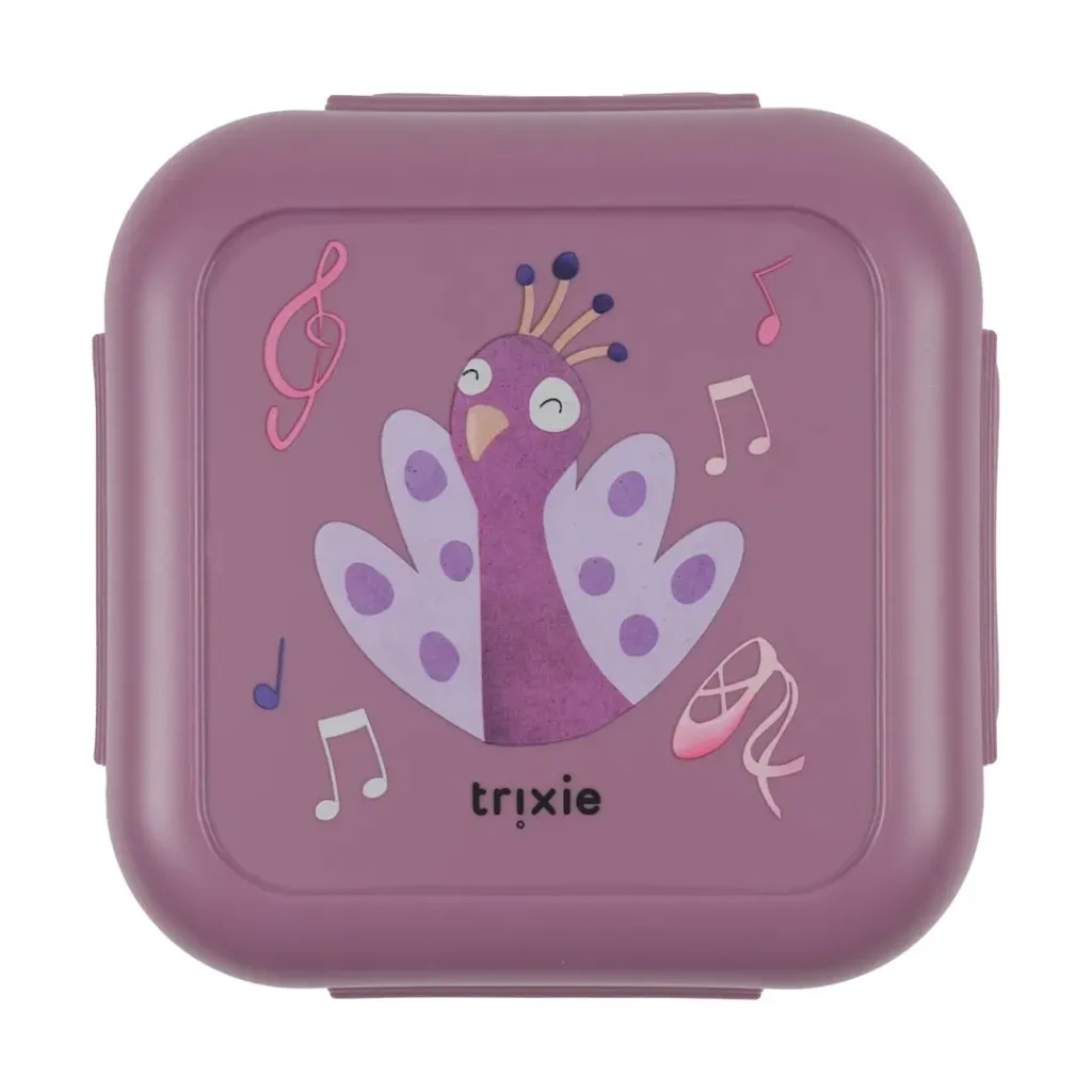 Boîtes à goûter à clip 2 pièces Mrs. Peacock - Trixie