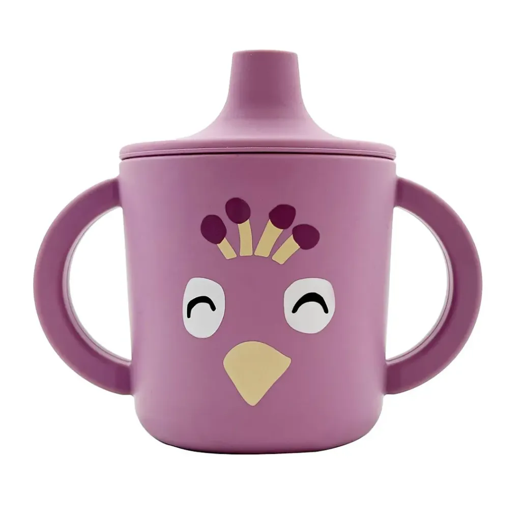 Tasse d'apprentissage en silicone Mrs. Peacock - Trixie