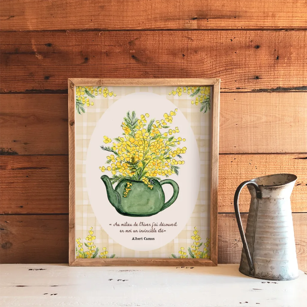 Affiche A4 Mimosa - Caro from woodland