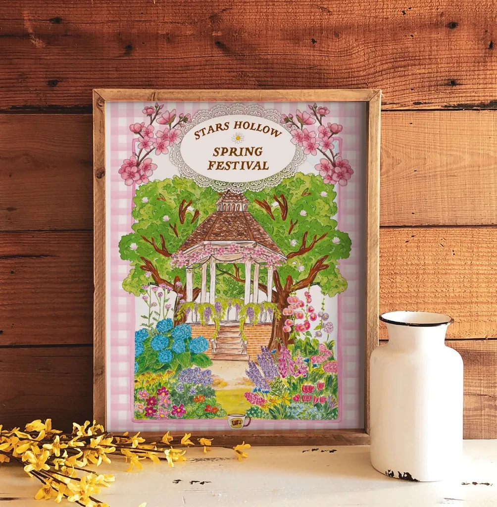 Affiche A4 Gilmore Spring Festival - Caro from woodland