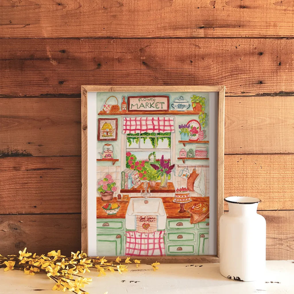 Affiche A4 Cuisine de Printemps - Caro from woodland