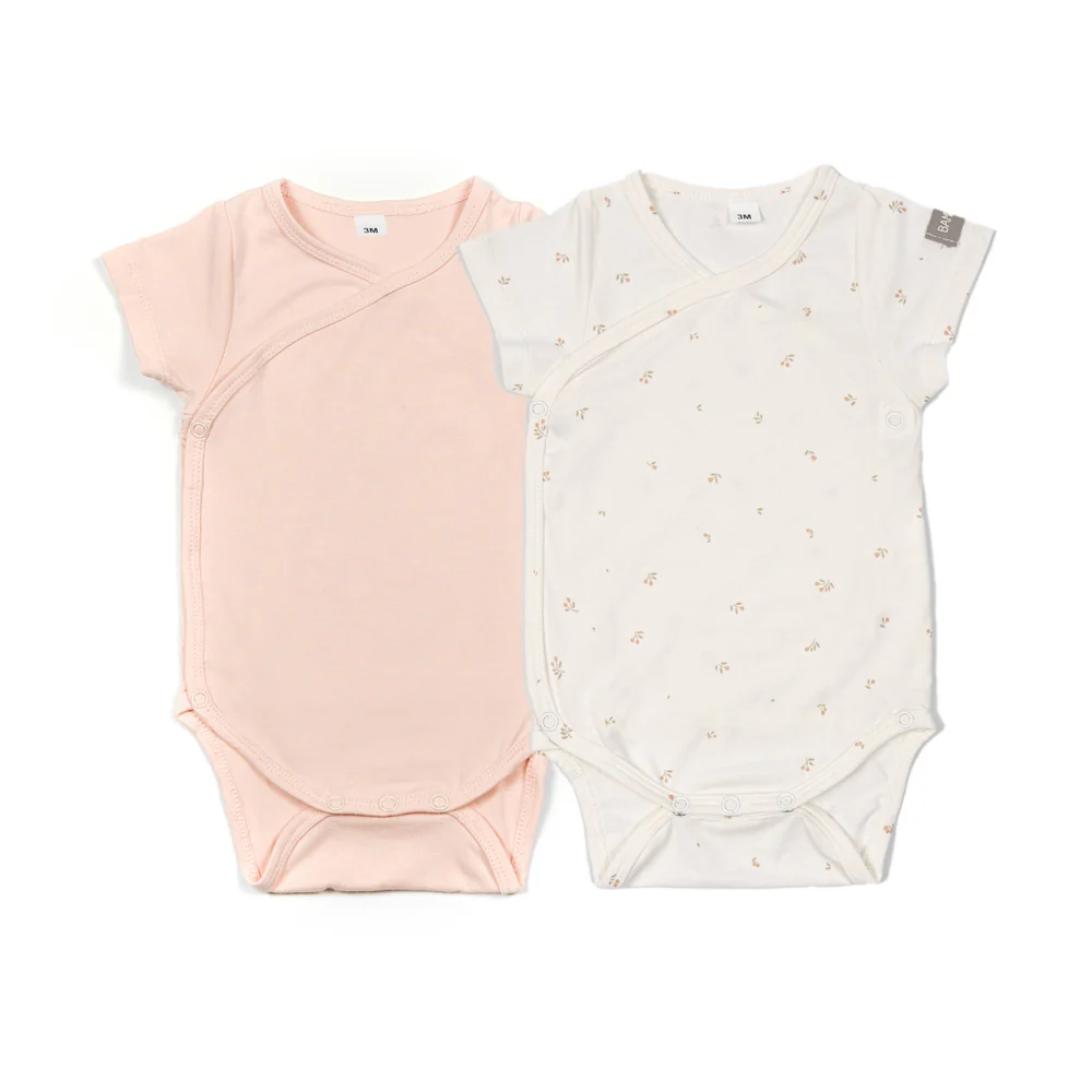 Lot de 2 bodys à manches courtes imprimés Tulips Mix - Bamboom (3 mois)