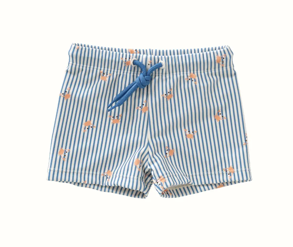T-shirt maillot ML anti-UV Stripes & Crabs - Fresk (7-8 ans)