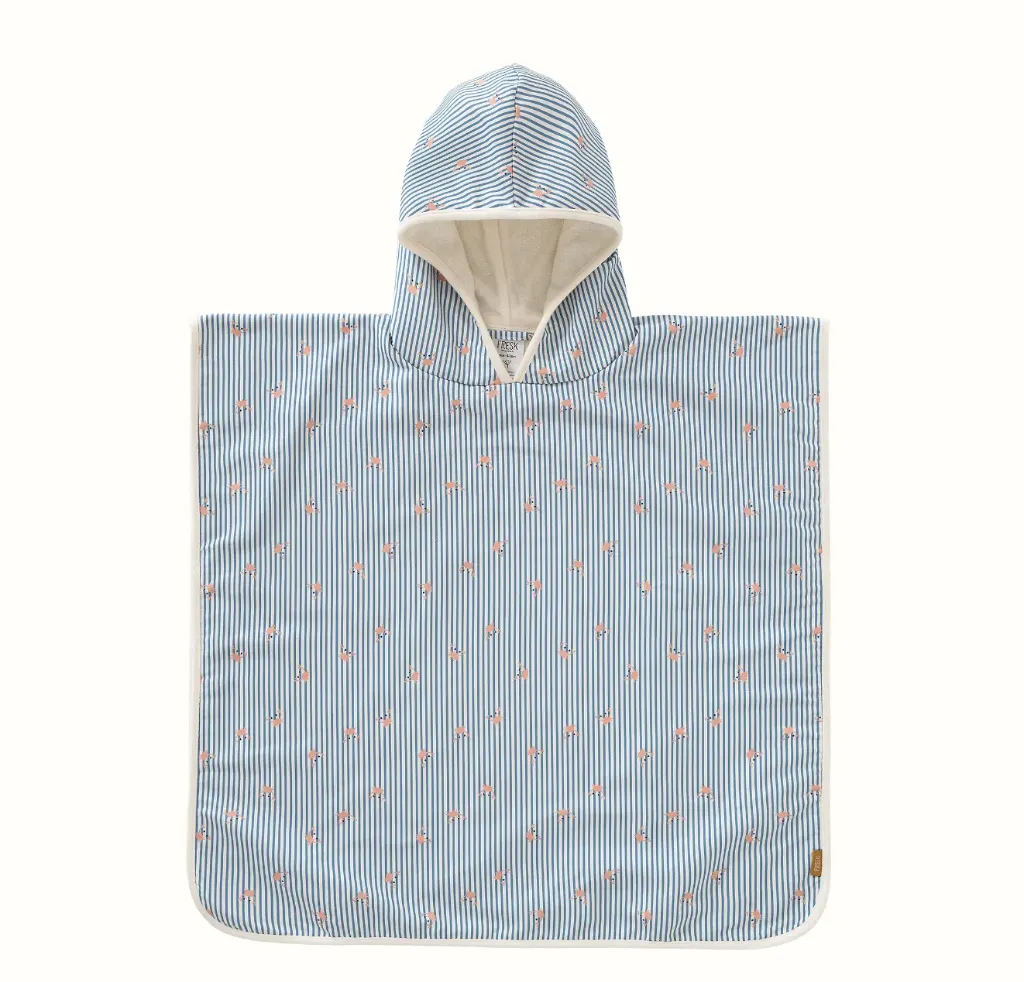 Poncho anti-UV Stripes & Crabs - Fresk