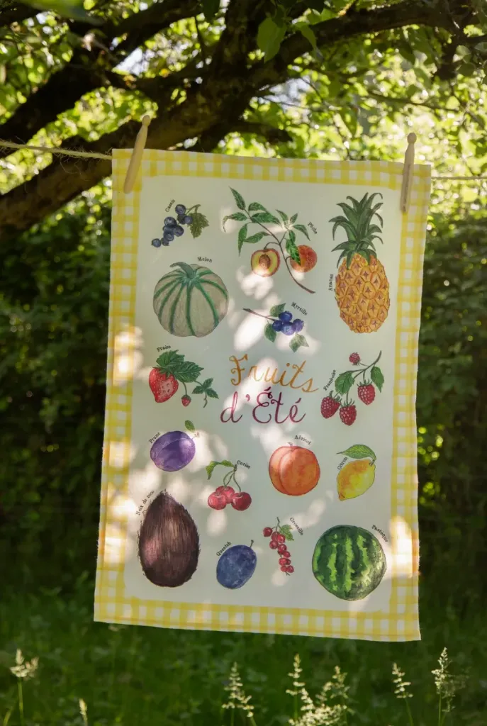 Torchon Fruits d'Eté - Caro from Woodland