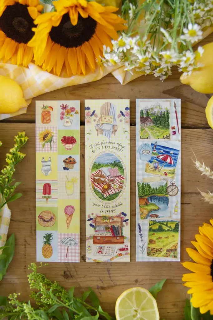 Lot de 3 Marque-pages du Printemps - Caro from Woodland