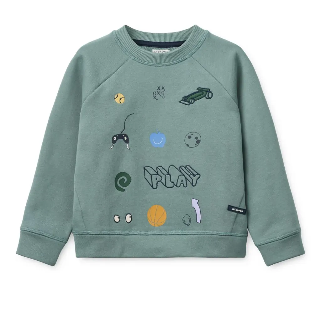 Sweat Jeans Borris Light Denim Pants Play - Liewood (7-8 ans)