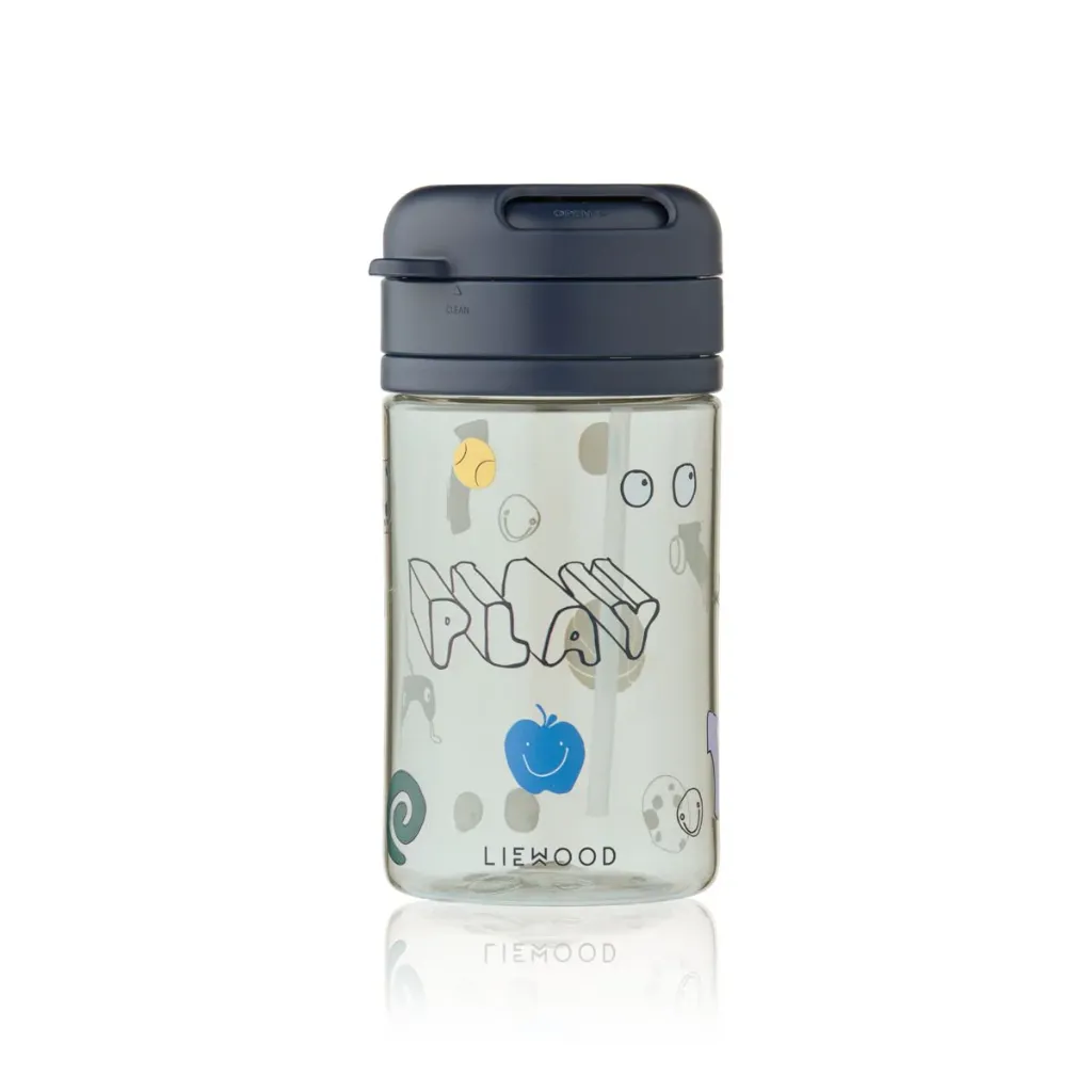 Gourde à paille Pavia Tritan 500 ml Play Dusty Peppermint - Liewood