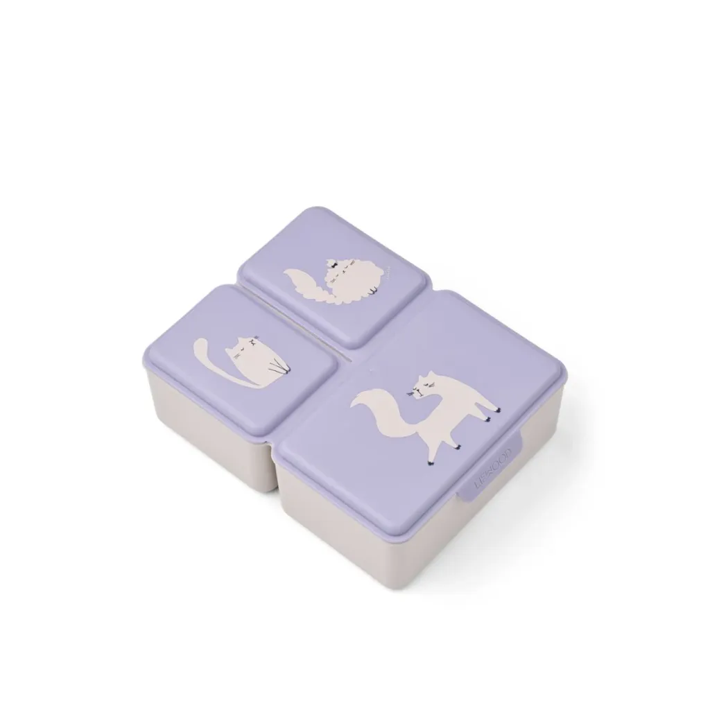 Boîte à tartines Driss Cat Warm lilac - Liewood