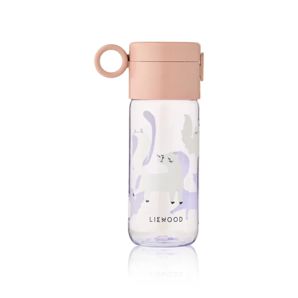 Gourde Clemence Tritan Cats Warm Lilac - Liewood