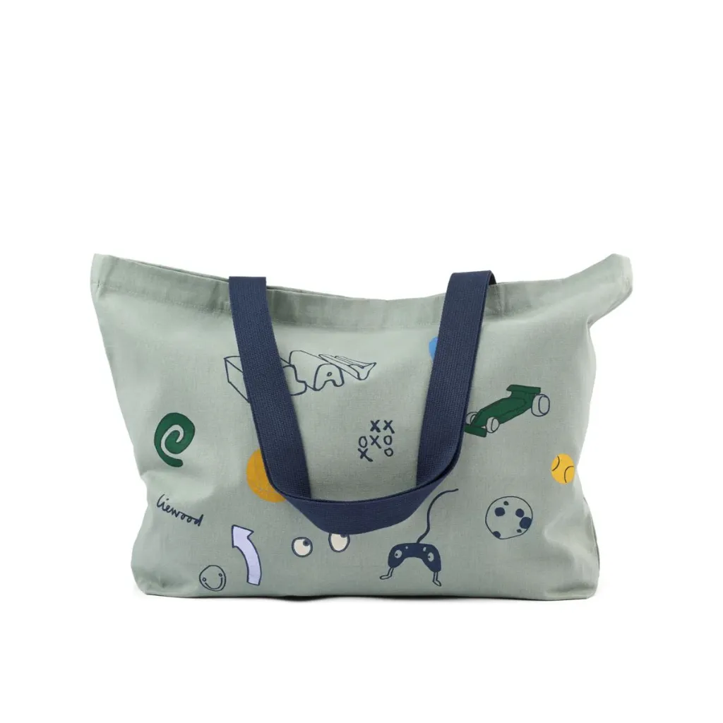 Grand Tote bag Play Dusty Peppermint - Liewood