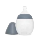 BibRond Anti-Colic Silicone Bottle 240ml Blue Grey - Elhée