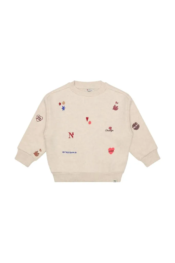 Sweater ML Sand Mélange regular fit - Noppies