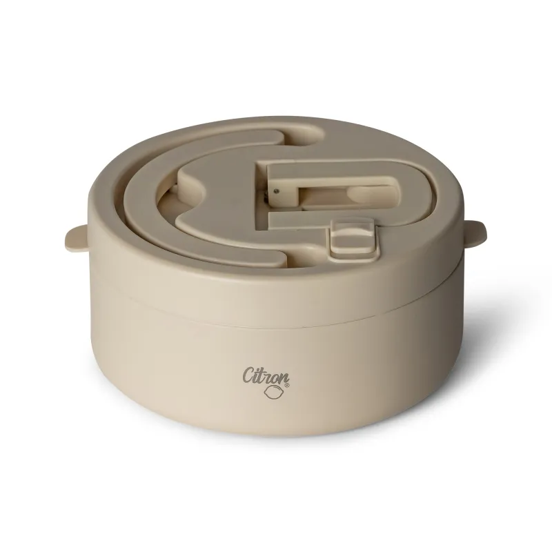 Boîte repas isotherme 400 ml (beige)