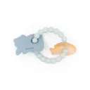 Anneau de dentition silicone Ours et Poisson Ocean Blue - Bamboom
