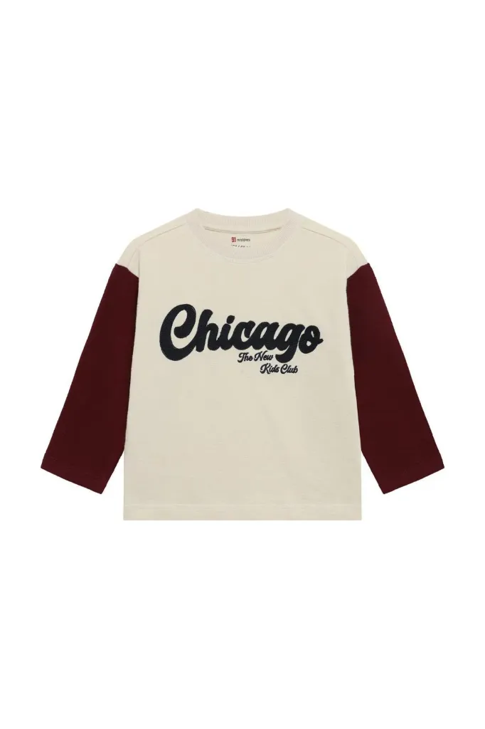 T-shirt LM Bone White relaxed fit - Noppies (4 jaar)