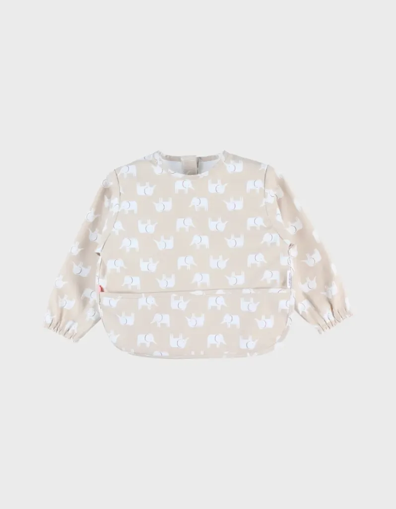 Bavoir Tablier imperméable Tender Beige - Noukies