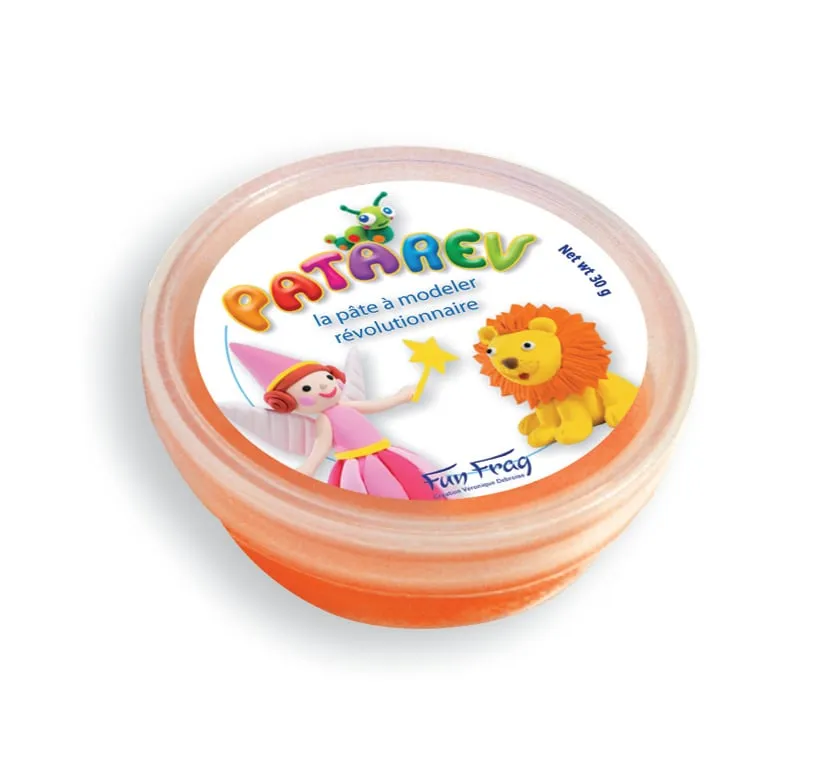 [LISTEANNIVERSAIREMAEL11] Pâte à modeler Patarêv pot par couleur Orange - Liste de cadeaux d'anniversaire de Maël