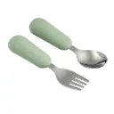 Ensemble de couverts en acier inoxydable Mealtime Vert tilleul - Nattou
