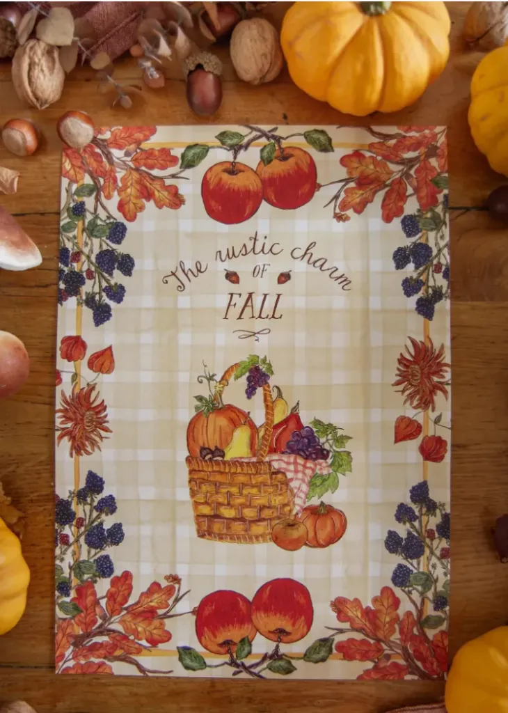 Affiche A4 Automne Rustique - Caro from Woodland